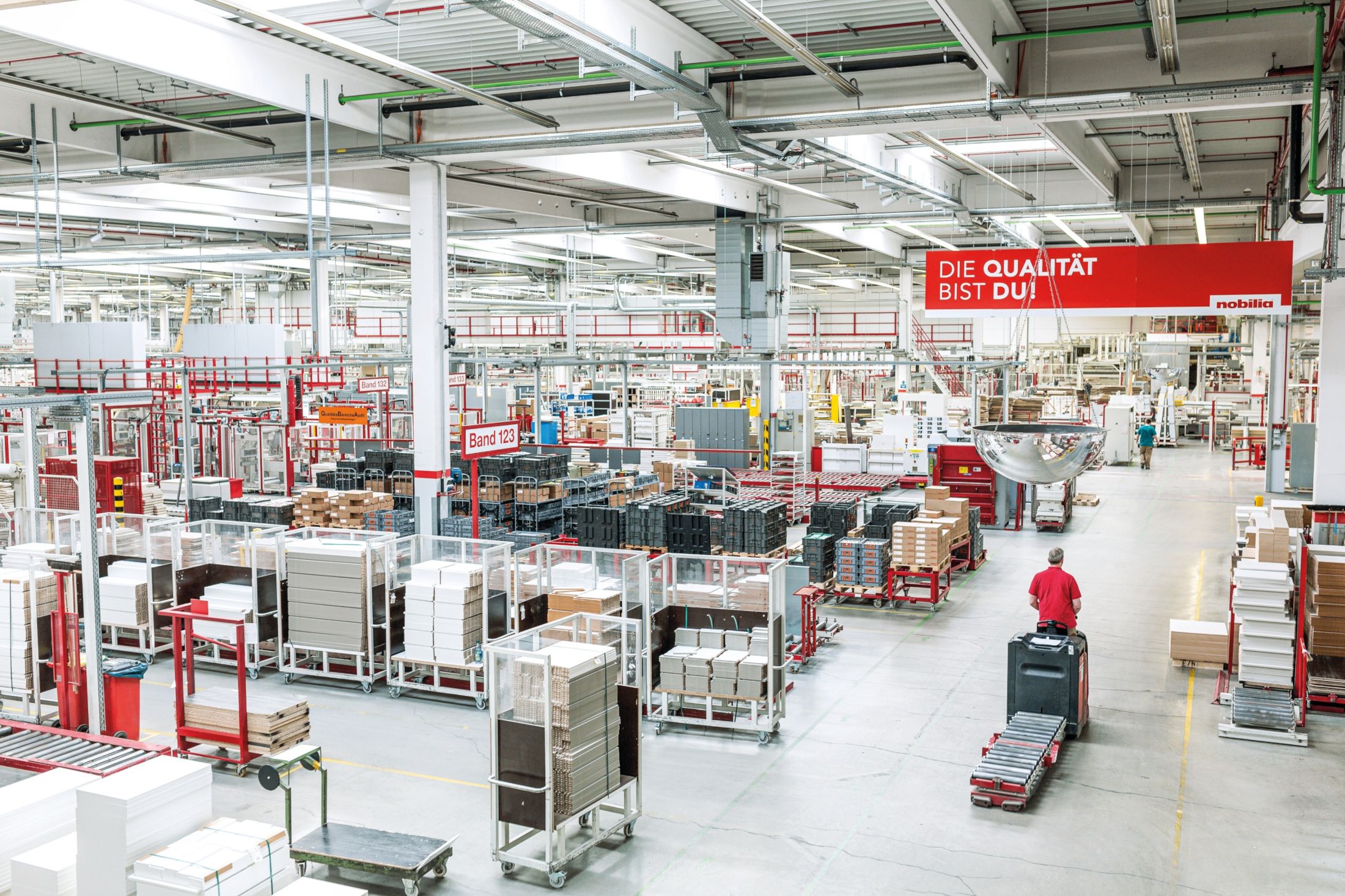 Nobilia Fertigung Lagerhalle