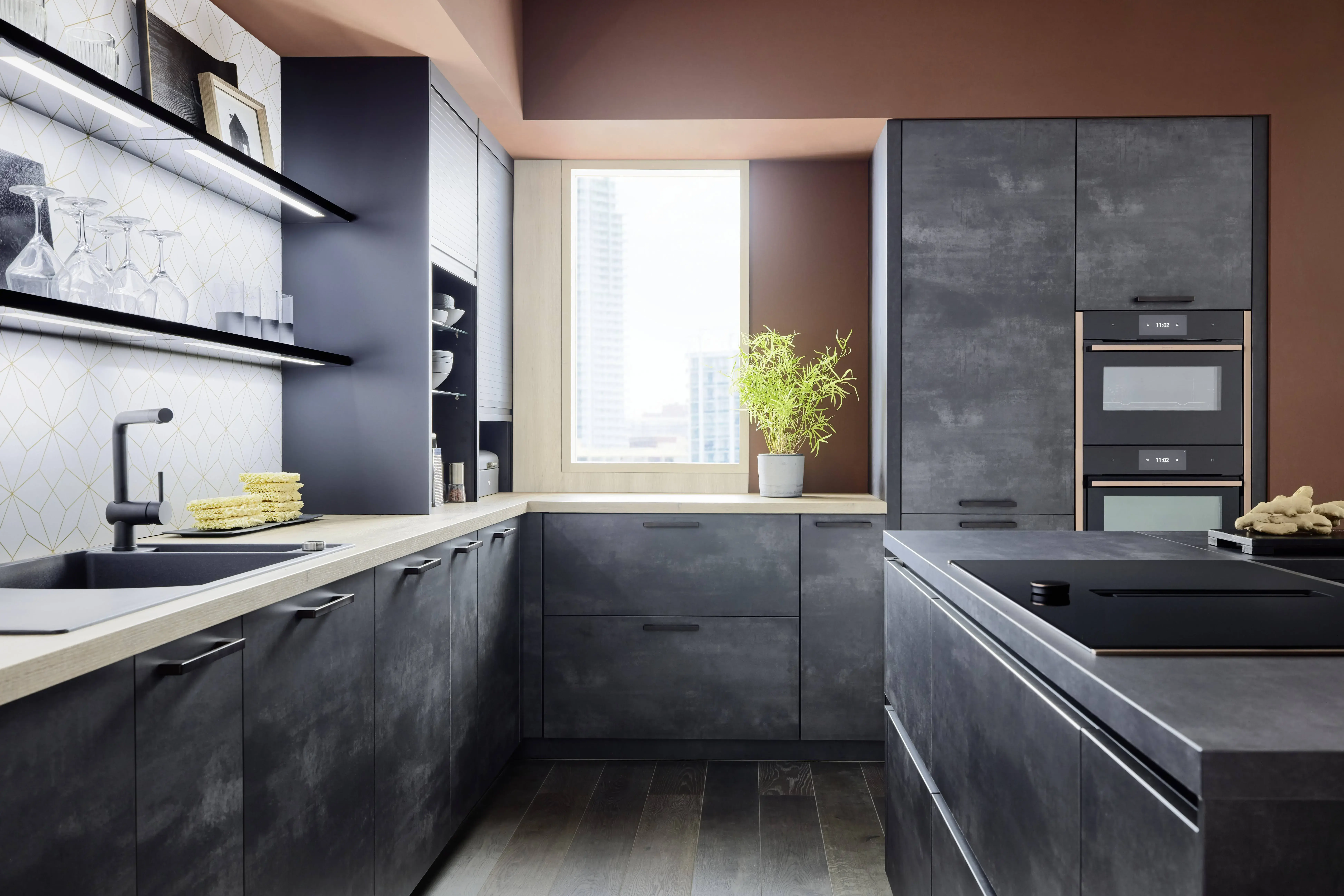 NOBILIA Japandi mit Neff Geräten - Gegenschuss